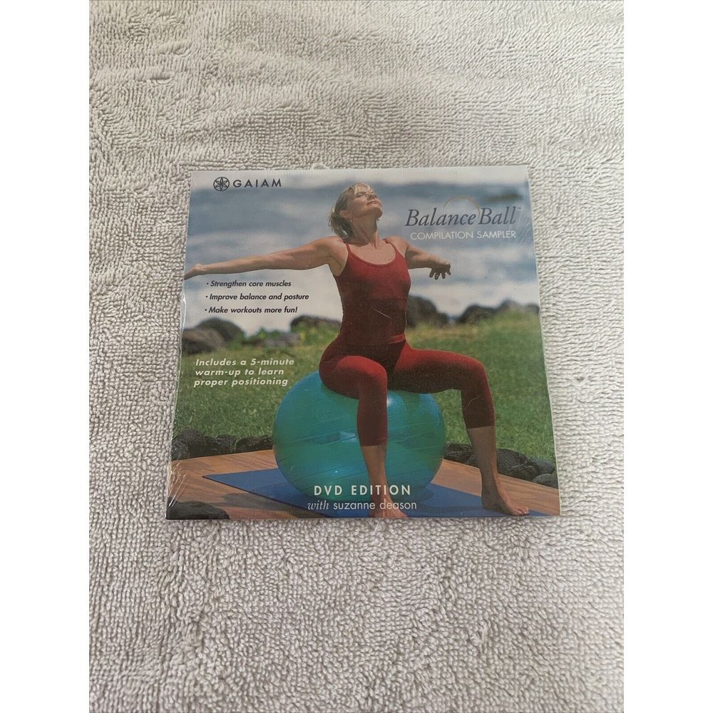 Gaiam Balance Ball Workouts Compilation Sampler DVD with Suzanne‎ Deason, NEW